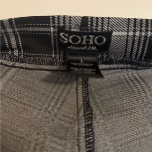 Soho Black and Gray Checkered Fashion